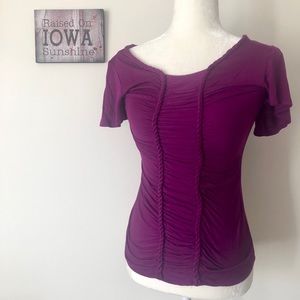 Purple Braided Shirt